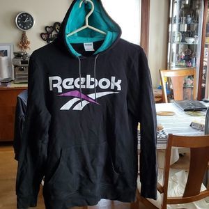 MENS REEBOK LOGO HOODIE - SIZE MED - [YTT3]
